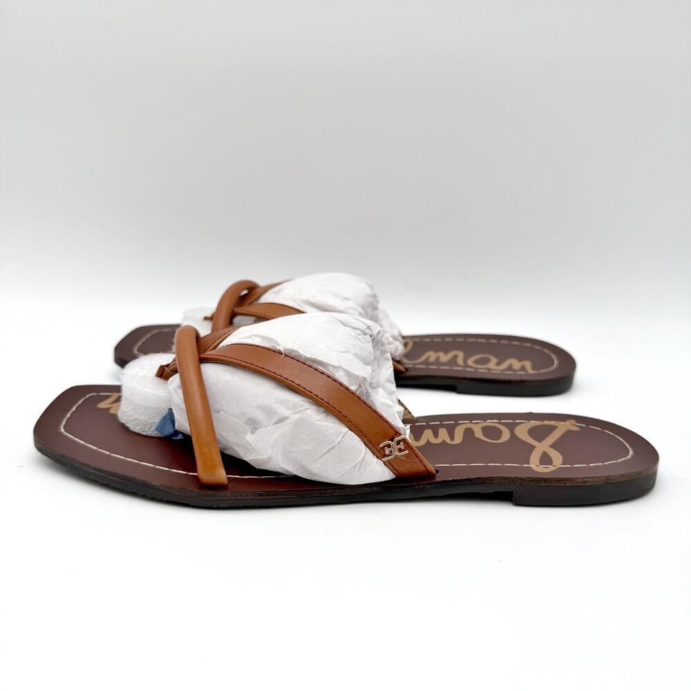 Sam Edelman Womens Abbey Flat Sandals Size 8 EU 38 Brown Leather NIB - Picture 8 of 12
